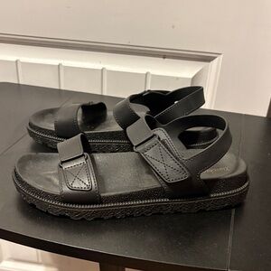 Black Strappy Sandals